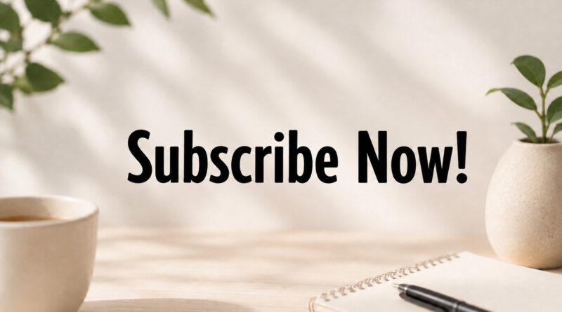 Subscribe Now!